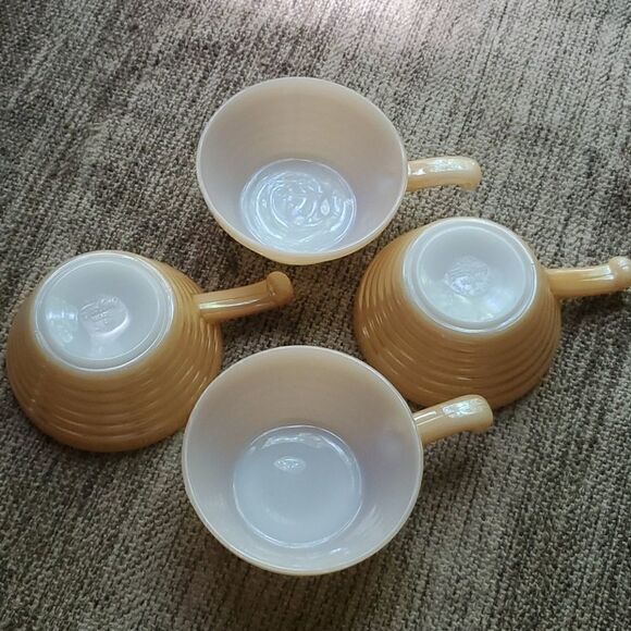 Fire King Ware | Handled Lusterware Bowls - Picture 1 of 5